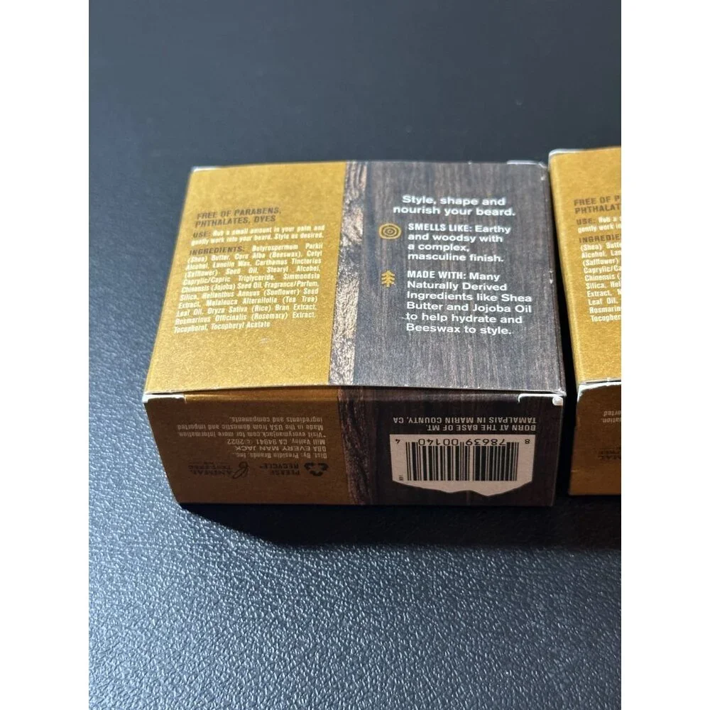 New Every‎ Man Jack Beard Balm Grooming Sandalwood Pack of 2